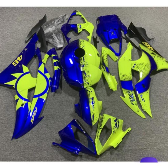 yellow/Blue YZF R6 Motorcycle Fairings with tank cover(customized)(2008-2016)