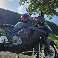 Matte Black With Red decals Honda CBR600RR F5 Motorcycle Fairings(2003-2004)