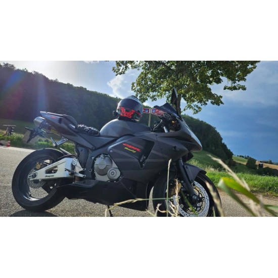 Matte Black With Red decals Honda CBR600RR F5 Motorcycle Fairings(2003-2004)