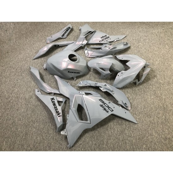 Chameleon Grey/Pink fairings for Kawasaki Ninja500 With Full Tank cover(2024-2025)