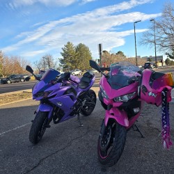 Fairings For Kawasaki Ninja 650R Chemeleon Purple/Pink with full tank cover (2020-2026)