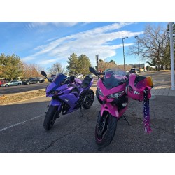Fairings For Kawasaki Ninja 650R Chemeleon Purple/Pink with full tank cover (2020-2026)