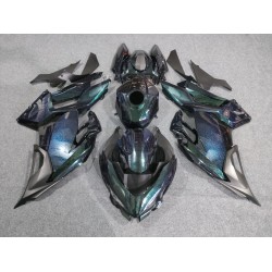 Chameleon Blue/Green fairings for ninja400 (2017-2024)