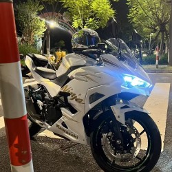 Chameleon Gold/White Fairings for Kawasaki ninja500(2024-2025)