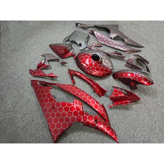 Honeycomb design Fairings For Yamaha YZF R6 Motorcycle(2008-2016)