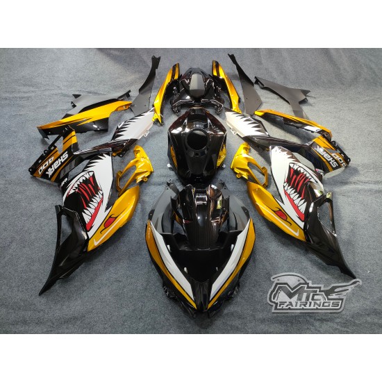 Kawasaki Transparent Gold Ninja 400 Motorcycle fairings(2017-2023)