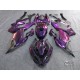 Kawasaki Ninja 400 chameleon (Purple/Red) with design Motorcycle fairings (2017-2023)