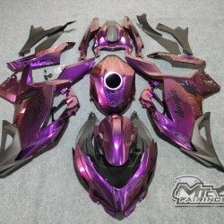 Kawasaki Ninja400 chameleon (Purple/Red) Motorcycle fairings with decals (2017-2023)