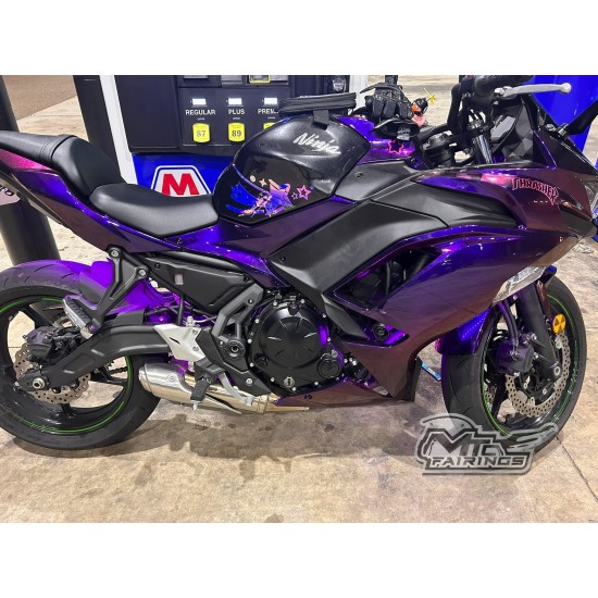 Kawasaki Ninja 650R Chemeleon Purple/Red Motorcycle Fairings(2020-2023)