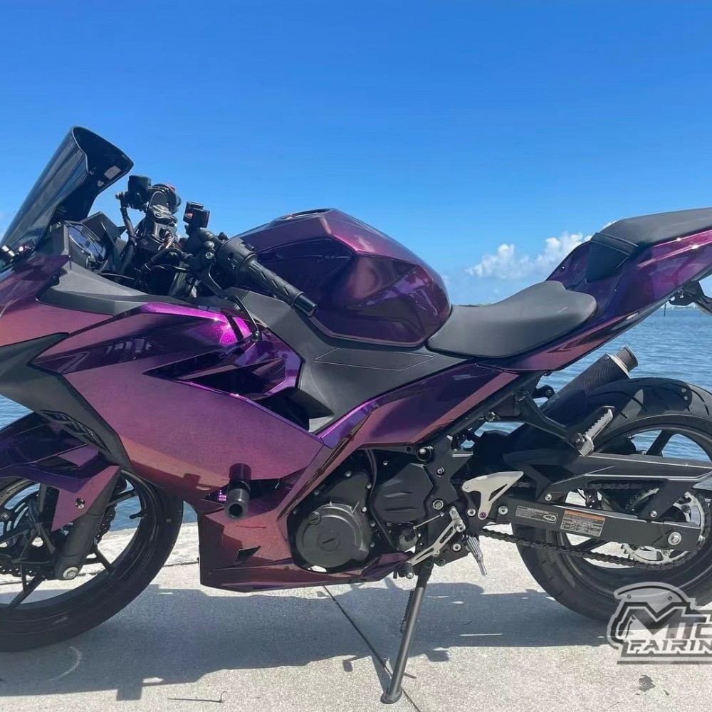 Kawasaki Ninja 400 chameleon (Purple/Red) Motorcycle fairings (20172023)