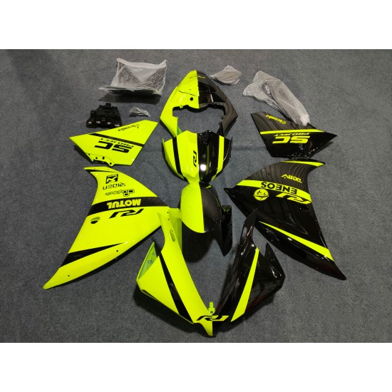 YAMAHA YZF R1 Yellow/Black Motorcycle Fairings(2012-2014)