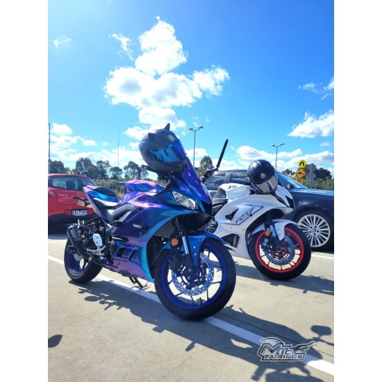 Yamaha R3 Chameleon Blue/Purple White Motorcycle Fairings(2019-2023)