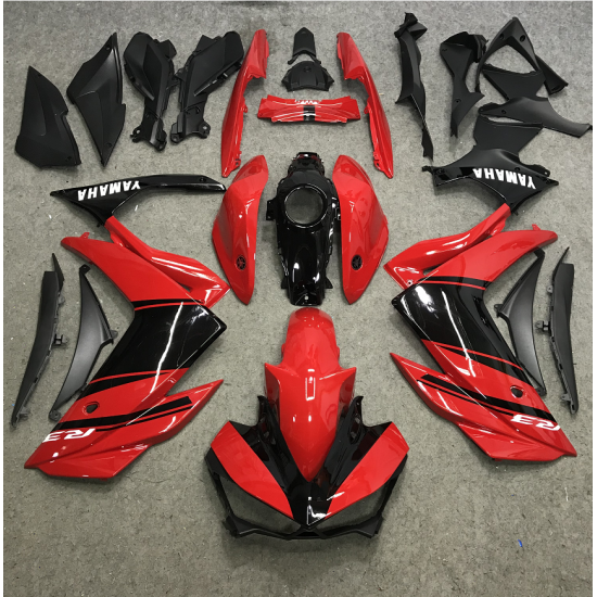 Yamaha R3 Red Motorcycle Fairings (2015-2018)