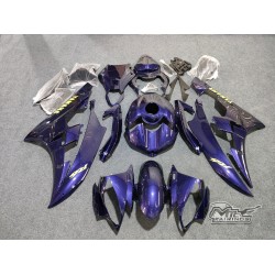 Dark Pearl Blue Yamaha YZF R6 Motorcycle Fairings With Full Tank Cover(2006-2007)