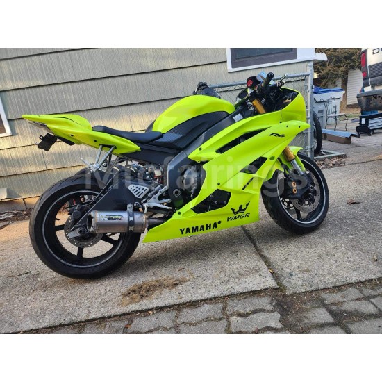 Neon Yellow Yamaha YZF R6 Motorcycle Fairings With Full Tank Cover(2006-2007)