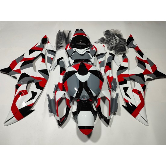 Yamaha YZF R6 Gray/Red/White Motorcycle Fairings with tank cover(2008-2016)