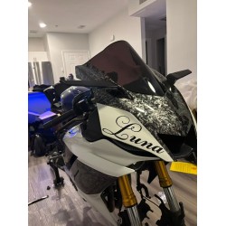 Forged Carbon Fiber/Pure White Motorcycle Fairings For Yamaha R6(2017-2023) Forged Carbon Fiber/Pure White Motorcycle Fairings For Yamaha R6(2017-2023)