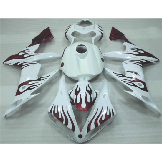 Yamaha YZF R1 Red Flame Motorcycle Fairings(full tank cover)(2004-2006)