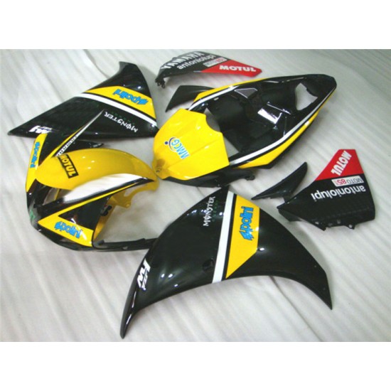 Yamaha YZF R1 Yellow & Black Motorcycle Fairings(2009-2011)