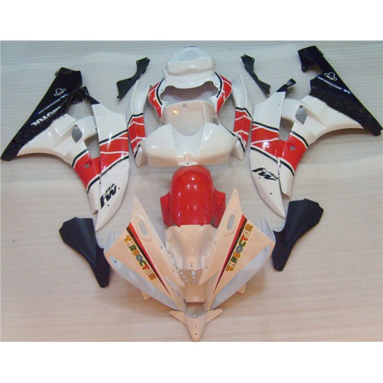 Yamaha YZF R6 White Motorcycle Fairings(2006-2007)