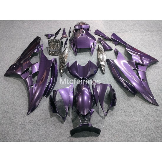 Pearl Purple/Forged carbon Motorcycle Fairings For Yamaha YZF R6 (2006-2007)