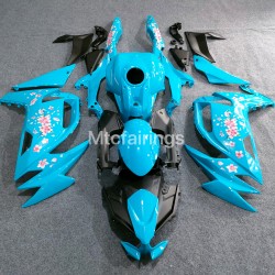 Baby Blue Fairings For Kawasaki Ninja 650R with full tank cover (2020-2024)