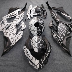 Kawasaki Black/White Ninja 400 Motorcycle fairings with decals(2017-2023)