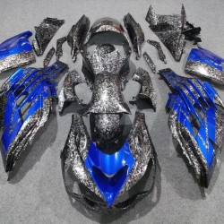 Forged Carbon Fiber Motorcycle fairings with blue For Kawasaki Ninja ZX14R(2012-2021)