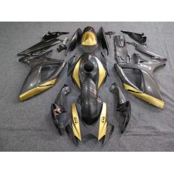 Carbon Fiber/Gold Motorcycle Fairings For Suzuki GSXR600 750 K6 (Full Tank Cover)(2006-2007)