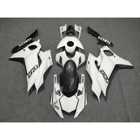 Carbon Fiber/Pure White Motorcycle Fairings For Yamaha R6(2017-2026)