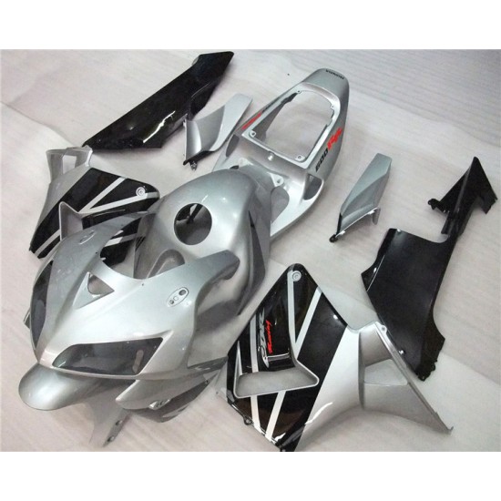 Silver Honda CBR600RR F5 Motorcycle Fairings (2005-2006)