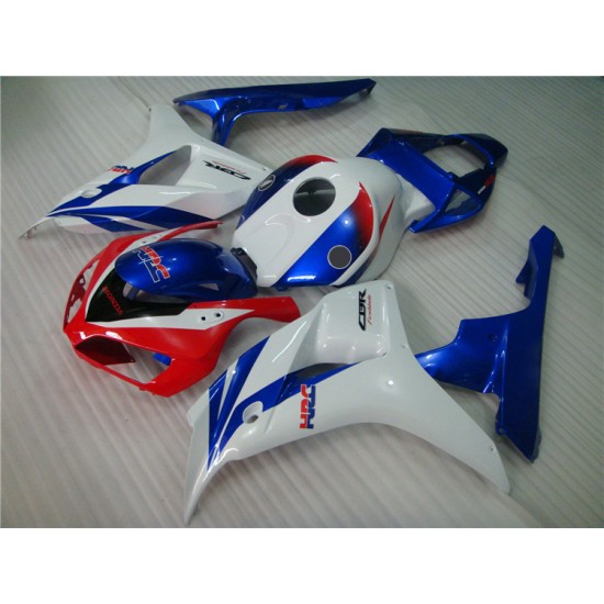 White & Blue Honda CBR1000RR Motorcycle Fairings(2006-2007)