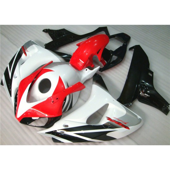 Red & White Honda CBR1000RR Motorcycle Fairings(2006-2007)