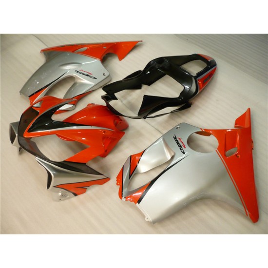Silver & Red Honda CBR600 F4i Motorcycle Fairings(2001-2003)