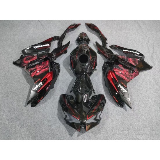Dragon Decal Fairings for Kawasaki ninja500(2024-2026)