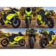 Customized neon yellow Ducati 1098 1198 848 Motorcycle Fairings(2007-2012)