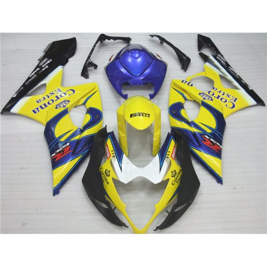 Suzuki GSXR1000 Yellow & Blue Motorcycle Fairings(2005-2006)