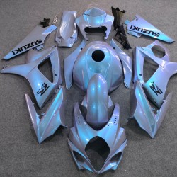 Chameleon Nardo Grey/Blue Motorcycle Fairings For SUZUKI GSXR1000(2007-2008)