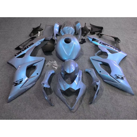 Chameleon Nardo Grey/Blue Fairings For Suzuki GSXR1000 (Full Ttank Cover)(2005-2006)