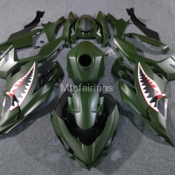 Matte Green Motorcycle fairings for Ninja 400 (2017-2023)