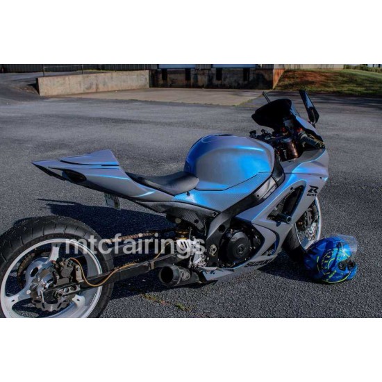 SUZUKI GSXR1000 Chameleon Nardo Grey/Blue Motorcycle Fairings(2007-2008)