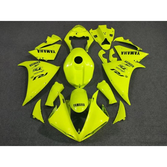 Yamaha YZF R1 Neon Yellow Motorcycle Fairings With Full Tank Cover(2009-2011)