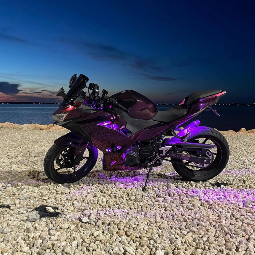 Kawasaki Ninja 400 chameleon (Purple/Red) Motorcycle fairings (20172023)