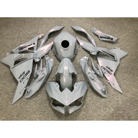 Chameleon Grey/Pink fairings for Kawasaki Ninja500 With Full Tank cover(2024-2025)