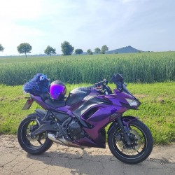 Kawasaki Ninja 650R Chemeleon Purple/Red Motorcycle Fairings without decals(2020-2026)