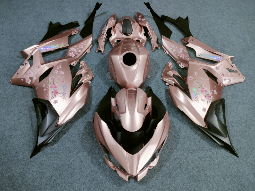 Cherry Blossom Rose Gold Fairings for Kawasaki Ninja400(2017