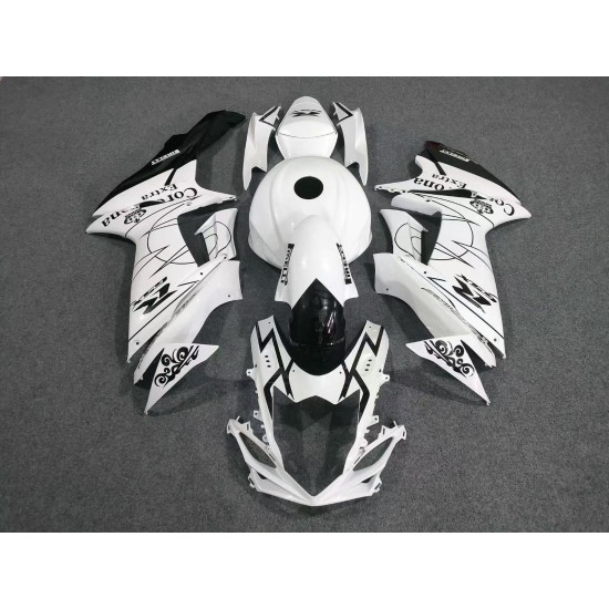 White Fairings For Suzuki GSXR600 750 K11 with Full tank cover(2011-2022)