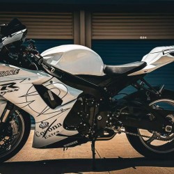 White Fairings For Suzuki GSXR600 750 K11 with Full tank cover(2011-2022)