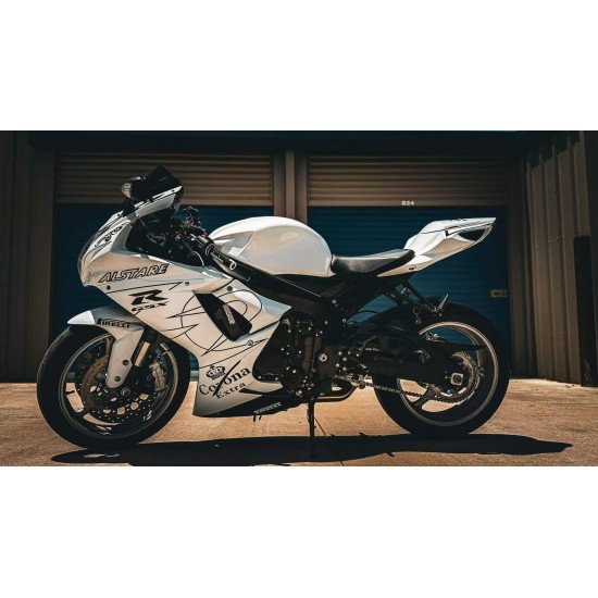 White Fairings For Suzuki GSXR600 750 K11 with Full tank cover(2011-2022)