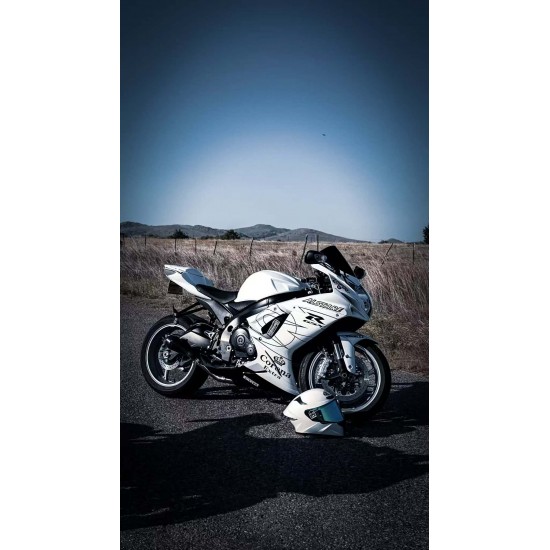 White Fairings For Suzuki GSXR600 750 K11 with Full tank cover(2011-2022)